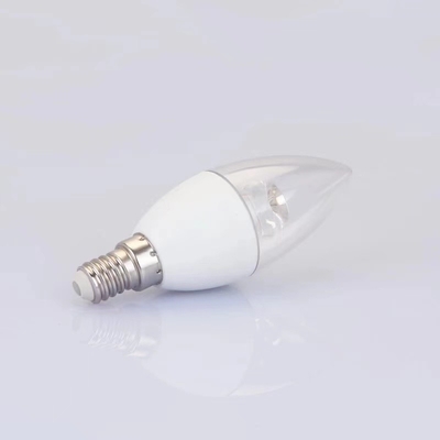 Lighting solutions service E14 base 3000K warm light clear cover c37 LED Candle bulb