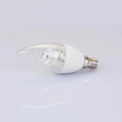 Lighting solutions service E14 base 3000K warm light clear cover c37 LED Candle bulb