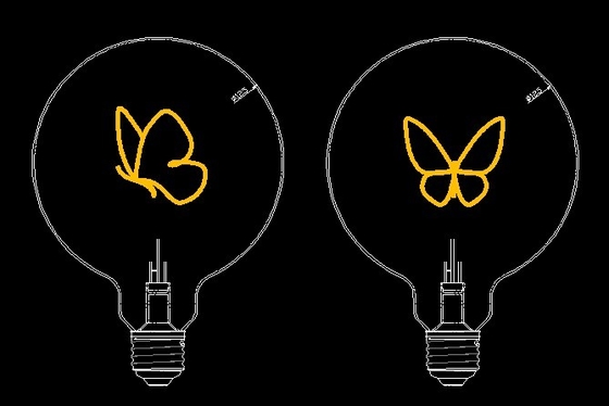 G80 Base Type 2W 2200K LED Filament Bulbs for Long-lasting and Energy-saving Lighting