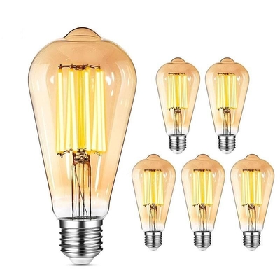 3000K 7W 800LM Dim LED Filament Bulb E27 Base Type for Working Lifetime of 30000 Hours