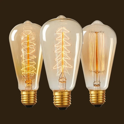 3000K 7W 800LM Dim LED Filament Bulb E27 Base Type for Working Lifetime of 30000 Hours