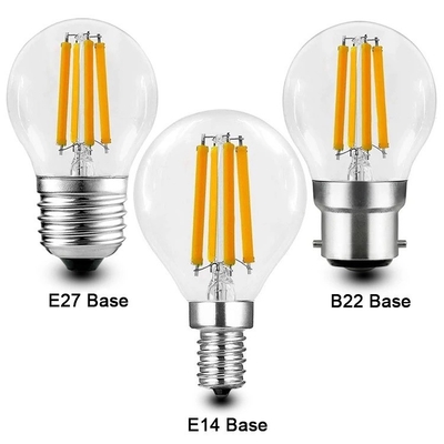 ETL C35 E11 Globe LED Filament Bulb 4W 120C Dimmable for Lighting and Circuitry Design
