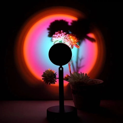 Table Lamps 90 Degree Rotation Rainbow Projection LED Light for Customer Requirements