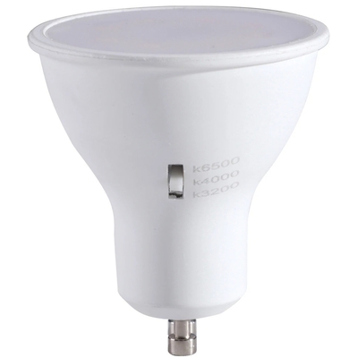 CRI 80 6W 120D GU10 Dimmable LED Spotlight with Multi CCT Selection 3000K/4000K/6500K