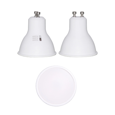 CRI 80 6W 120D GU10 Dimmable LED Spotlight with Multi CCT Selection 3000K/4000K/6500K