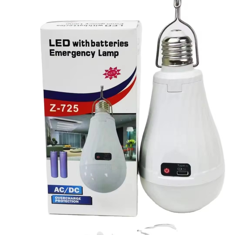2 E27/B22 Rechargeable LED Emergency Light Bulb for Energy-Saving Lighting Solutions