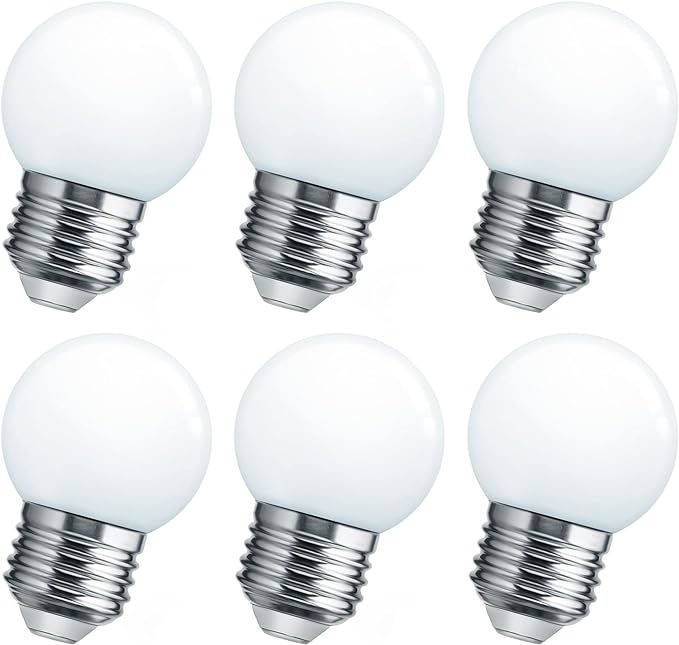 LED Bathroom Vanity Light Bulb Globe 15W Equivalent E26 Medium Screw Base Cool White