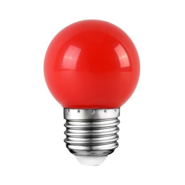 LED G45 Globe Christmas Lights 1W Colored Night Mini Edison E26 15W Equivalent Red Bulb