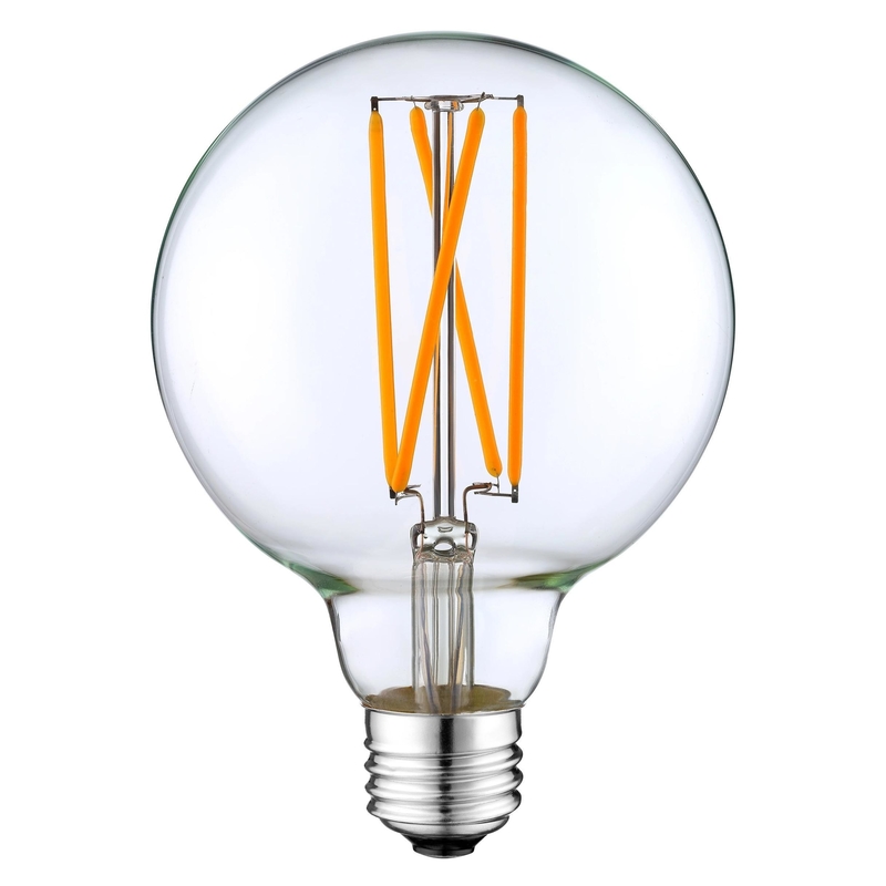 4W G125 E26 LED Sapphire Filament Global Bulb for Manual Button and Dimming Support