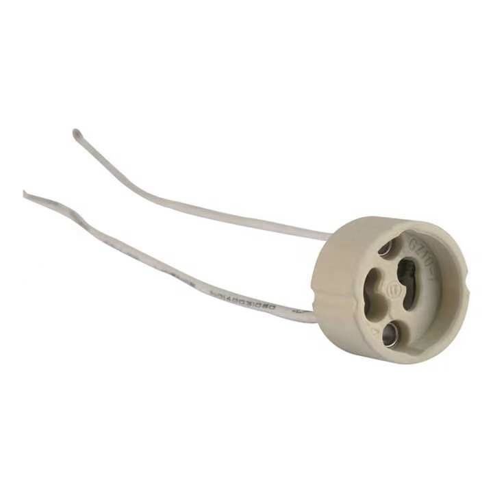 1- GU10/GZ10 Ceramic Lamp Holder Light Bulb Socket Bulb Holder for Indoor Living Room