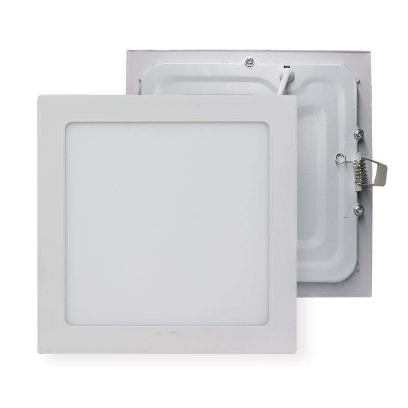 IP20 Rated Aluminum Square 12 Watt Recessed Led Panel Light Housing for Performance