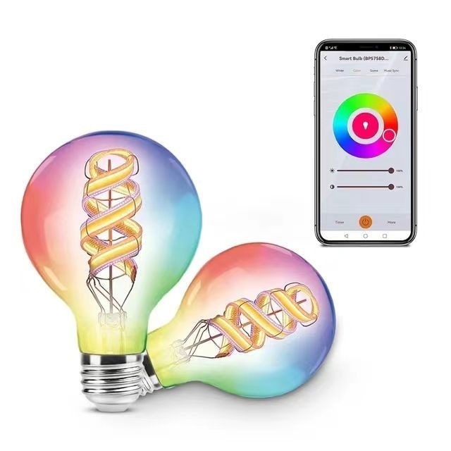 Wireless Bluetooth TUYA APP Control LED Bulb for Color Changing and Light Dimming