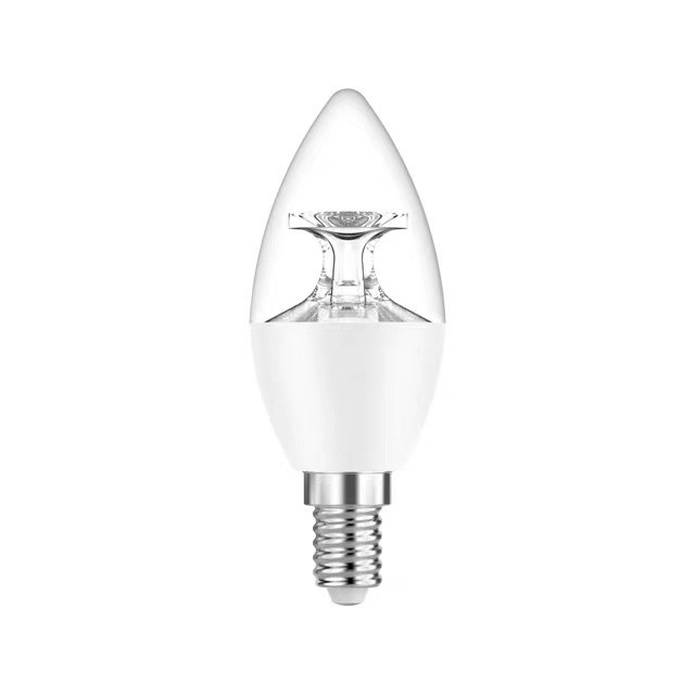 Lighting solutions service E14 base 3000K warm light clear cover c37 LED Candle bulb