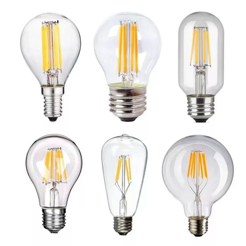 Input Voltage 85-265V E27/B22 4W 6W 8W Vintage Edison LED Filament Bulb with 80 Ra