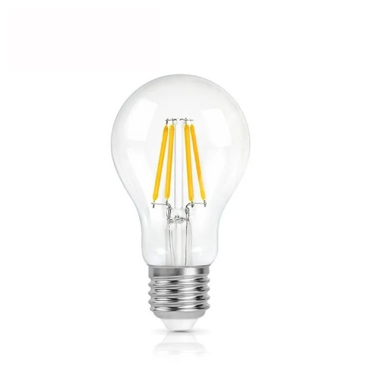 ETL List A19/A60 3000K 7W AC110V E26 Dimmable Filament Bulbs with 15000 Hours Lifespan