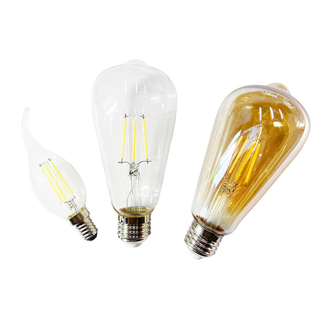AC 120V A19 7W 800LM Glass Vintage LED Filament Bulbs for Long Lifespan hours 50000