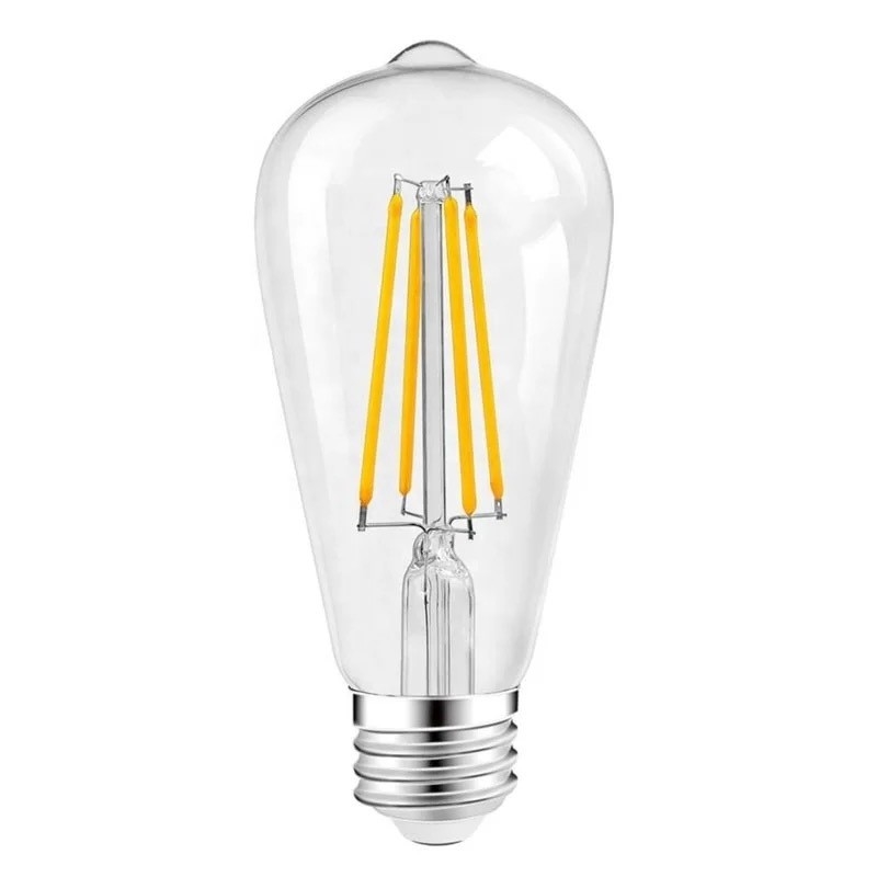 3000K 7W 800LM Dim LED Filament Bulb E27 Base Type for Working Lifetime of 30000 Hours