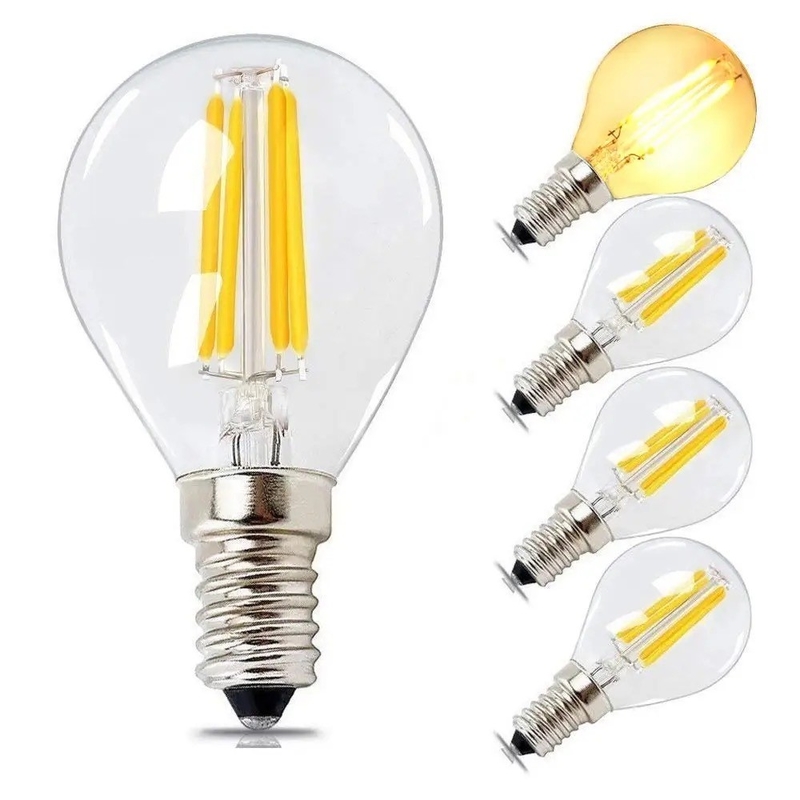 ETL C35 E11 Globe LED Filament Bulb 4W 120C Dimmable for Lighting and Circuitry Design