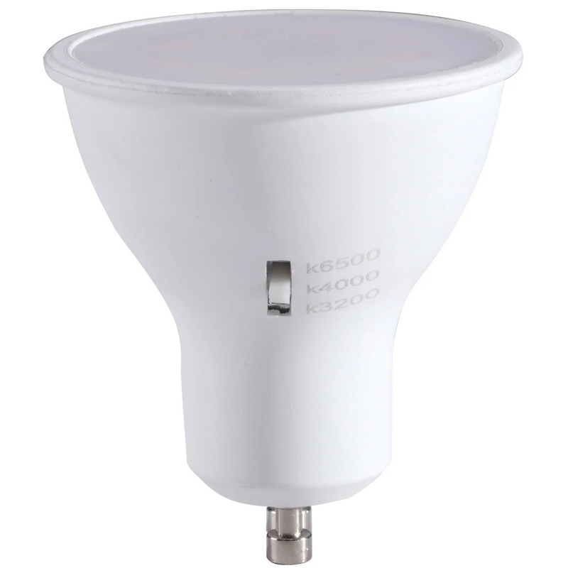 CRI 80 6W 120D GU10 Dimmable LED Spotlight with Multi CCT Selection 3000K/4000K/6500K